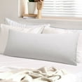 thumbnail image 1 of REGALWOVEN Brushed Body Pillowcases Soft Breathable Washed Microfiber Long Pillow Covers with Envelope Closure Light Gray Jumbo, 1 of 8