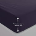 thumbnail image 1 of REGALWOVEN Brushed Microfiber Fitted Sheet Twin Mattress Protector, 75"x39" Dark Purple, 1 of 5