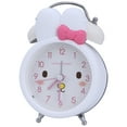 thumbnail image 1 of REGALWOVEN Bunny Design Mechanical Alarm Clock, Loud Alarms, Non-Tick, Cute Expression Pattern for Teens White 3.5"L x 2.2"W x 5.1"H, 1 of 5