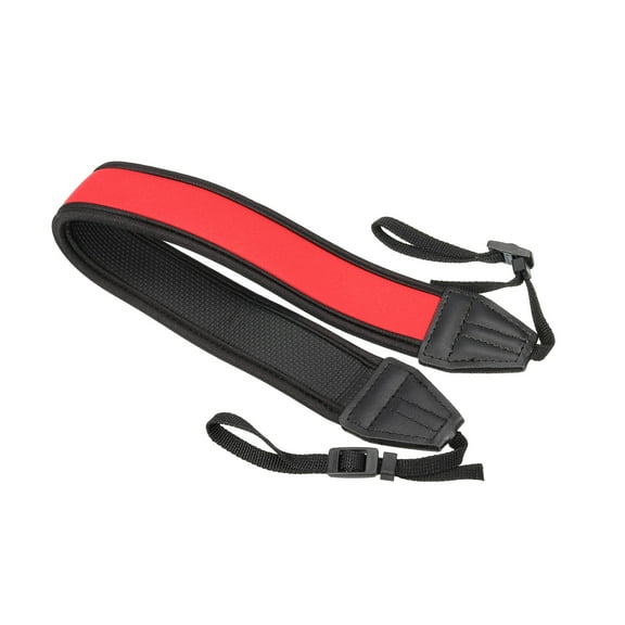 REGALWOVEN Camera Strap, Neoprene Adjustable Shock-proof Neck Shoulder Rope Holder, Red