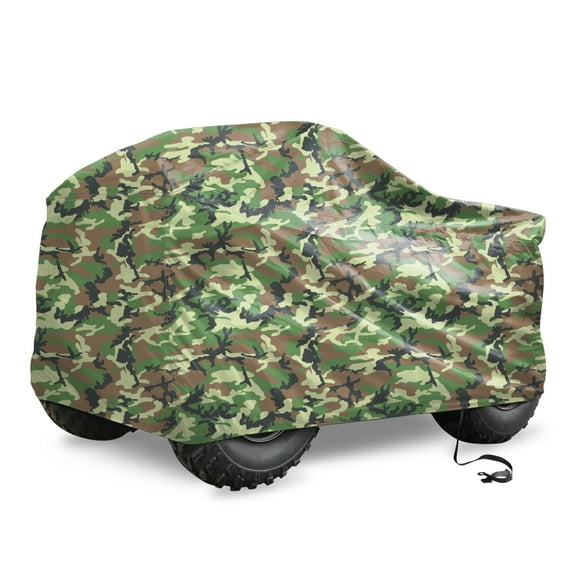 REGALWOVEN Camo Pattern Quad ATV Cover Waterproof for Polaris for Honda for Yamaha for Can-Am for Suzuki Camouflage M 145*85*98cm