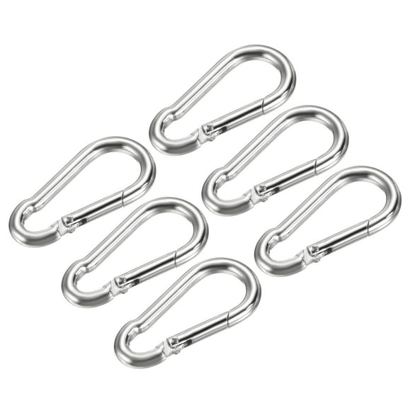 REGALWOVEN Carbon Steel Spring Snap Hook Keychain Clip M4 80lb Capacity