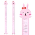 thumbnail image 1 of REGALWOVEN Cartoon Animals Height Chart Sticker, Peel and Stick Growth Chart with Age and Average Height Markings for Teens Baby Bedroom Pink 66.1 x 8.3 Inch, 1 of 6