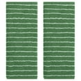 thumbnail image 1 of REGALWOVEN Classic Stripe Hand Towels, Cotton Soft Absorbent Durable Bath and Face Towel for Home Decor Green 2-Piece, 1 of 5