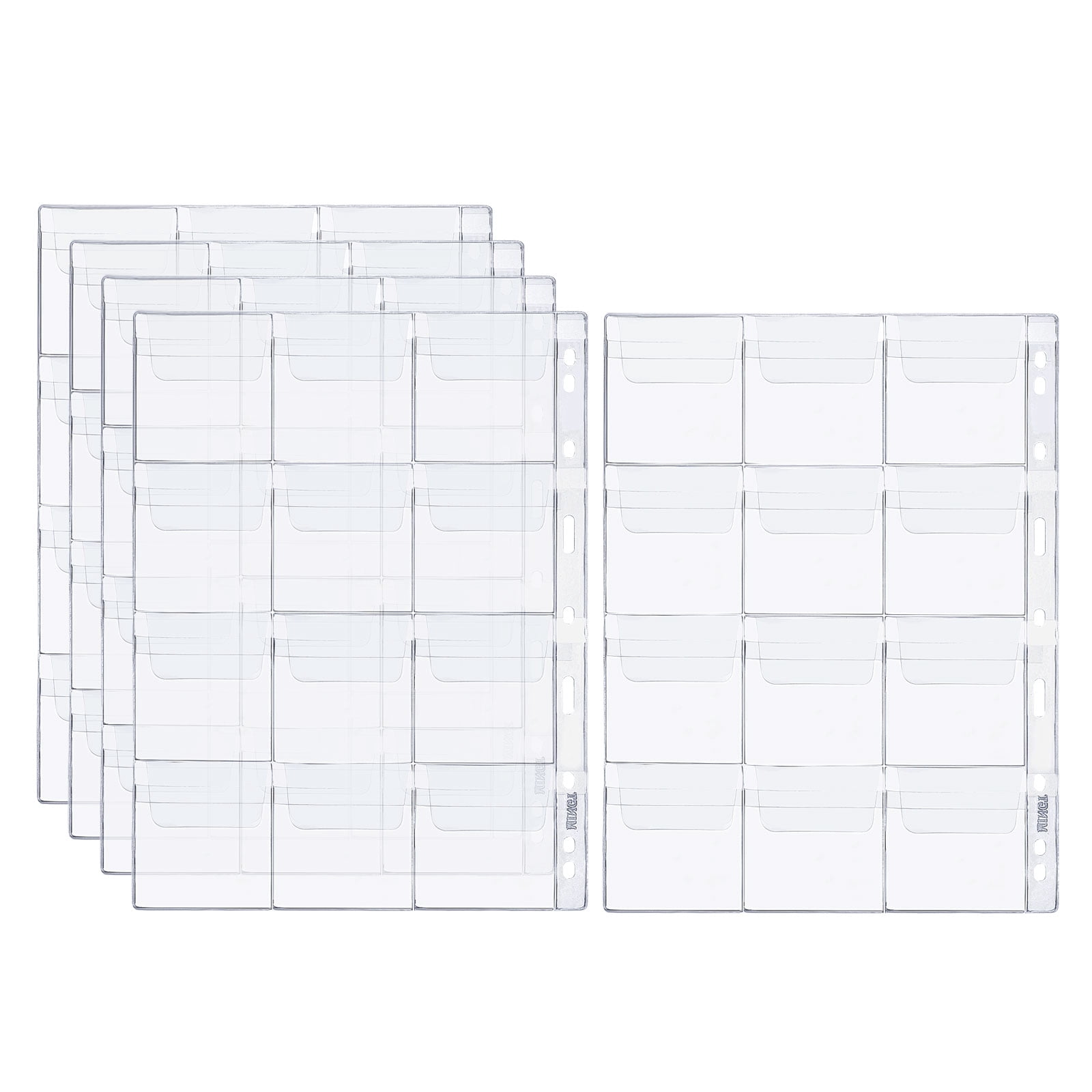 REGALWOVEN Coin Collecting Pages, Coin Binder Inserts Sleeves with 9 ...