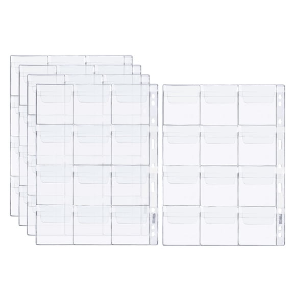 REGALWOVEN Coin Collecting Pages, Coin Binder Inserts Sleeves with 9 Hole Holder 12 Pockets