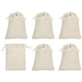 thumbnail image 1 of REGALWOVEN Coin Sacks Bag, Bank Deposit Change Bags with Drawstring Beige 8"x6", 1 of 7