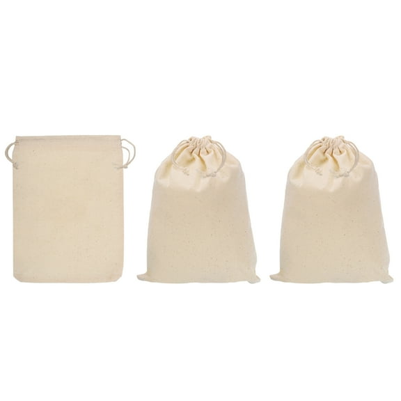 REGALWOVEN Coin Sacks Bag Bank Deposit Change Transit Bags with Drawstring 8"x6"