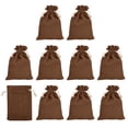 thumbnail image 1 of REGALWOVEN Coin Sacks Bag, Bank Deposit Change Transit Bags with Drawstring Brown, 1 of 7