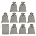 thumbnail image 1 of REGALWOVEN 5.5 x 3.94 inch Coin Sacks Bag, Bank Deposit Change Transit Bags with Drawstring Gray 10 Pcs, 1 of 7