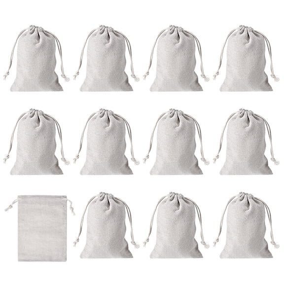 REGALWOVEN Coin Sacks Bag, Deposit Change Transit Bags 6"x4" Grey