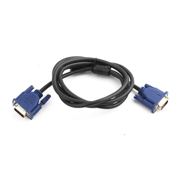 REGALWOVEN Computer Monitor 15 Pin VGA Male to Male Extension Cord Black Blue 4.6Ft Long