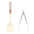 thumbnail image 1 of REGALWOVEN Cooking Utensil Set, Silicone Color-blocked Round Holes Kitchen Utensils with Silicone Brownish Yellow A 2, 1 of 5