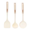 thumbnail image 1 of REGALWOVEN Cooking Utensil Set, Silicone Color-blocked Round Holes Kitchen Utensils with Silicone Brownish Yellow E 3, 1 of 5