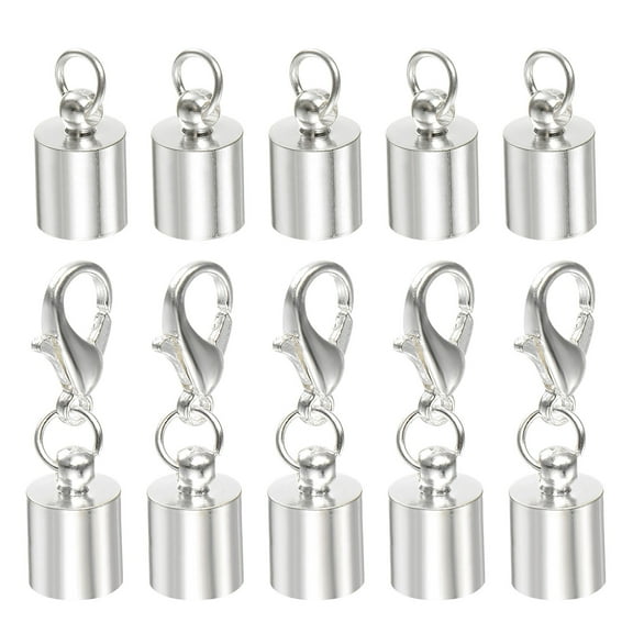 REGALWOVEN Cord End Cap Lobster Claw Clasp End Caps for DIY Bracelets and Crafts 6.5mm