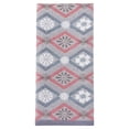 thumbnail image 1 of REGALWOVEN Cotton Geometric Floral Jacquard Hand Towel, 13 x 29 Inch Soft Absorbent Decorative Towel for Bathroom, Kitchen, Home Blue Cherry Blossom 1pk, 1 of 7