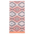 thumbnail image 1 of REGALWOVEN Cotton Geometric Floral Jacquard Hand Towel, 13 x 29 Inch Soft Absorbent Decorative Towel for Bathroom, Kitchen, Home Orange Cherry Blossom 1pk, 1 of 7