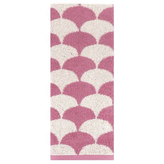 REGALWOVEN Cotton Hand Towels, Geometric Absorbent Soft Decorative Hand Towel for Bathroom, Hand, Face, Gym, Spa Pink 1-Piece
