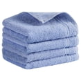 thumbnail image 1 of REGALWOVEN Cotton Hand Towels, Solid Soft Absorbent Hand Towel for Bathroom, Kitchen Face Washing Home Gifts Blue 4-Piece, 1 of 5