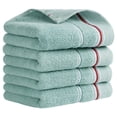 thumbnail image 1 of REGALWOVEN Cotton Hand Towels, Solid Soft Absorbent Hand Towel for Bathroom, Kitchen Face Washing Home Gifts Light Blue 4-Piece, 1 of 5