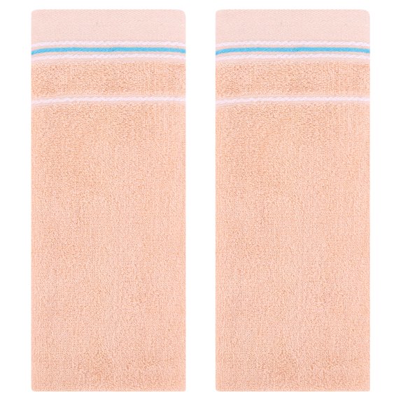 REGALWOVEN Cotton Hand Towels, Solid Soft Absorbent Hand Towel for Bathroom, Kitchen Face Washing Home Gifts Pink 2-Piece