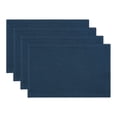 thumbnail image 1 of REGALWOVEN Cotton and Linen Placemats, Set of 4 Rustic Placemats for Dining Table Decor Washable Kitchen Table Mat Wipe Clean Royal Blue 18.1x11.8inch, 1 of 6