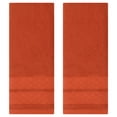 thumbnail image 1 of REGALWOVEN Cotton Soft Decorative Hand Towels, Geometry Pattern Hand Towel for Bathroom, Kitchen, Hotel Coral 2 Piece, 1 of 5