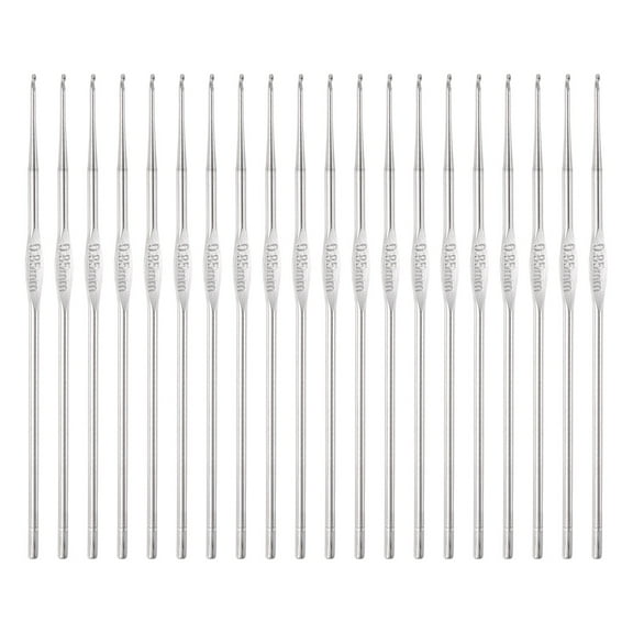 REGALWOVEN Crochet Hook Stainless Steel Metal Knitting Needles for DIY Craft Lace Yarn 0.85mm(US Size 13)