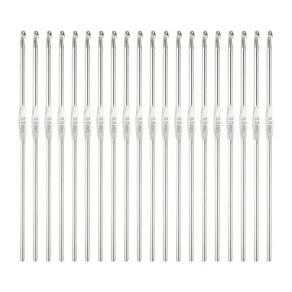REGALWOVEN Crochet Hook Stainless Steel Metal Knitting Needles for DIY Craft Lace Yarn 3.0mm