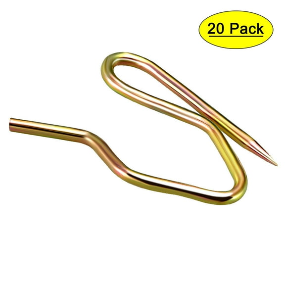 REGALWOVEN Curtain Hooks Metal Pin-On Drapery 1' Length 20Pcs