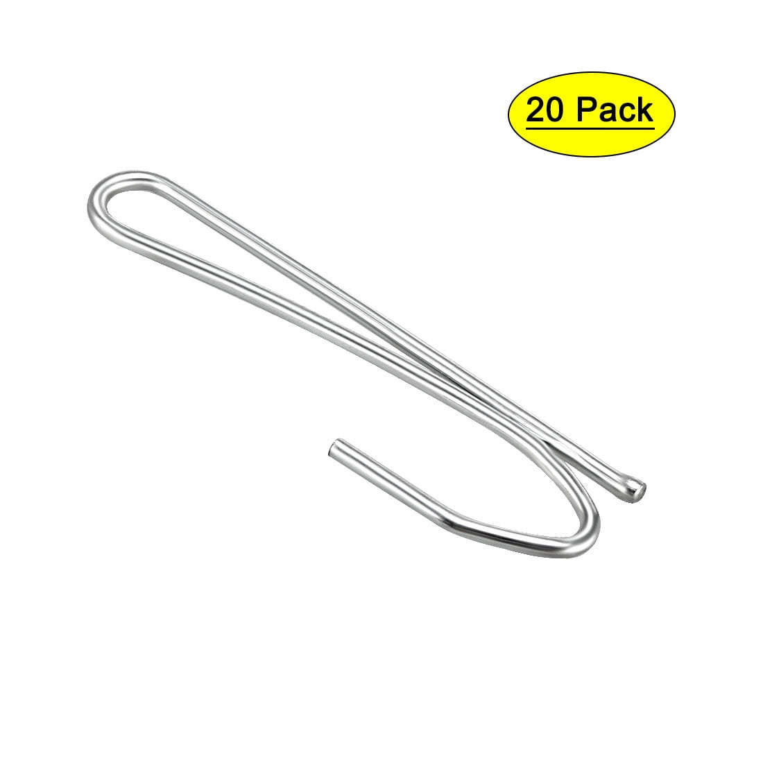 Uxcell Curtain Hooks Metal Single Prongs Pinch Pleat Drapery Hook for Drapes Tapes Silver Tone 10 Pcs | Harfington