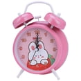 thumbnail image 1 of REGALWOVEN Cute Alarm Clock, Rabbit Pattern, Loud Alarm, Dual Bell Design, Loud Alarm for Bedroom Pink - Strawberry 4.6"L x 2.2"W x 6.6"H, 1 of 5