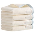thumbnail image 1 of REGALWOVEN Cute Cartoon Pattern Decorative Hand Towel Set, 14" x 30" Soft Absorbent Pure Cotton Towels for Bathroom, Hotel White-Snowman 4-Piece, 1 of 5