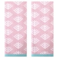 thumbnail image 1 of REGALWOVEN Cute Pattern Cotton Hand Towel Set 14" x 30" Soft Absorbent Hand Towels for Bathroom, Home Decor Pink 2-Piece, 1 of 5