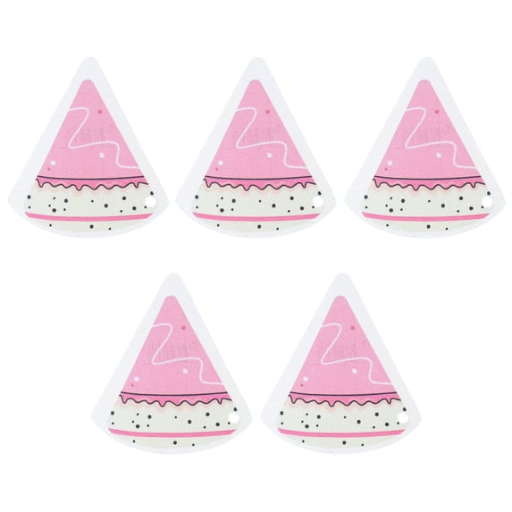 REGALWOVEN Cute Pattern Sponge Scrubber Set, Cellulose Compressed Sponges, Non-Scratch Scrub Kitchen Cleaning Sponges Pink 5 Pack