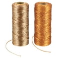 thumbnail image 1 of REGALWOVEN Decorative Metallic Bakers Twine, 1 Rolls Wrapping Twine String Rope DIY Tie Gift Packing Beige & Bronze, 1 of 6
