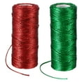 thumbnail image 1 of REGALWOVEN Decorative Metallic Bakers Twine, 1 Rolls Wrapping Twine String Rope DIY Tie Gift Packing Red & Green, 1 of 6