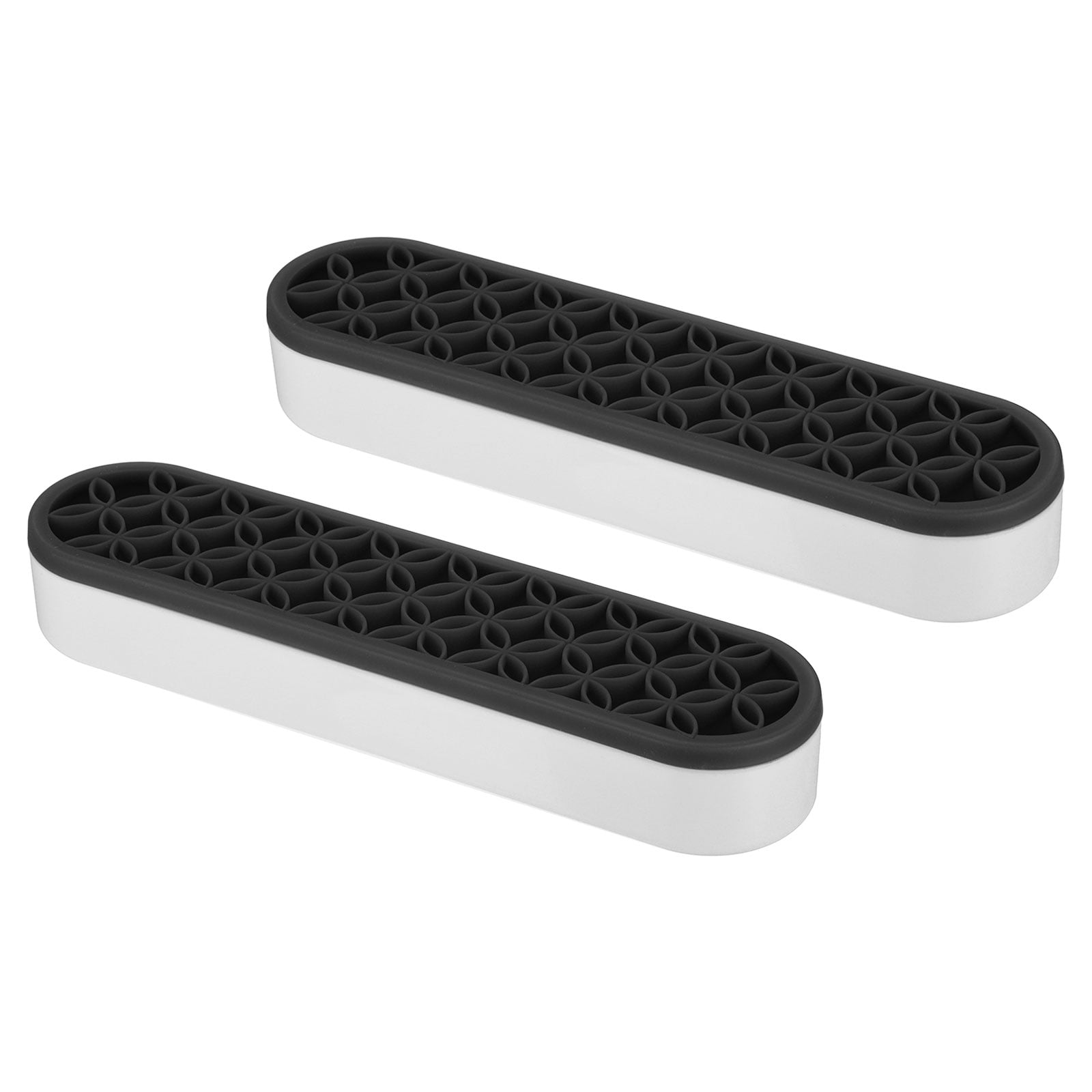 REGALWOVEN Diamond Painted Pen Holder, Silicone Makeup Brush Holder Storage Box black