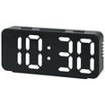 thumbnail image 1 of REGALWOVEN Digital Alarm Clock Adjustable Brightness, Dual Alarms, USB Charging Ports for Bedroom/Dorm Black 5.1"L x 1.0"W x 2.2"H, 1 of 6