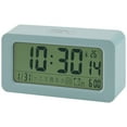 thumbnail image 1 of REGALWOVEN Digital Alarm Clock - Large LED Display, Three Alarms, Batteries Powered, Night Light for Bedroom Light Blue 5.4"L x 1.4"W x 3.0"H, 1 of 6