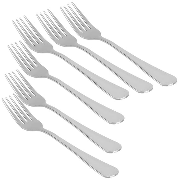 REGALWOVEN Dinner Forks Set of 6 Stainless Steel Forks 7.5 Inches Length Tableware