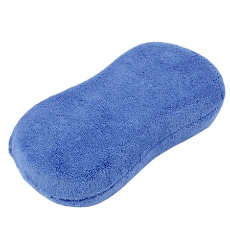 REGALWOVEN  Durable Practical Bone Shaped Car Wash Sponge Cleaning Pad Blue