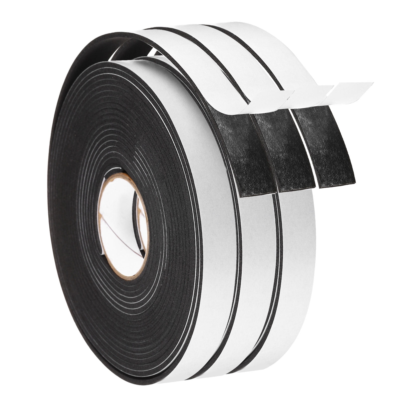 ZOMPAGO EVA Foam Tape 16.4FT X 1.37in – Strong Adhesive Weather Stripping For Windows & Doors, Waterproof Seal Strip, Furniture Edge Protector & Corner Guard (Black)