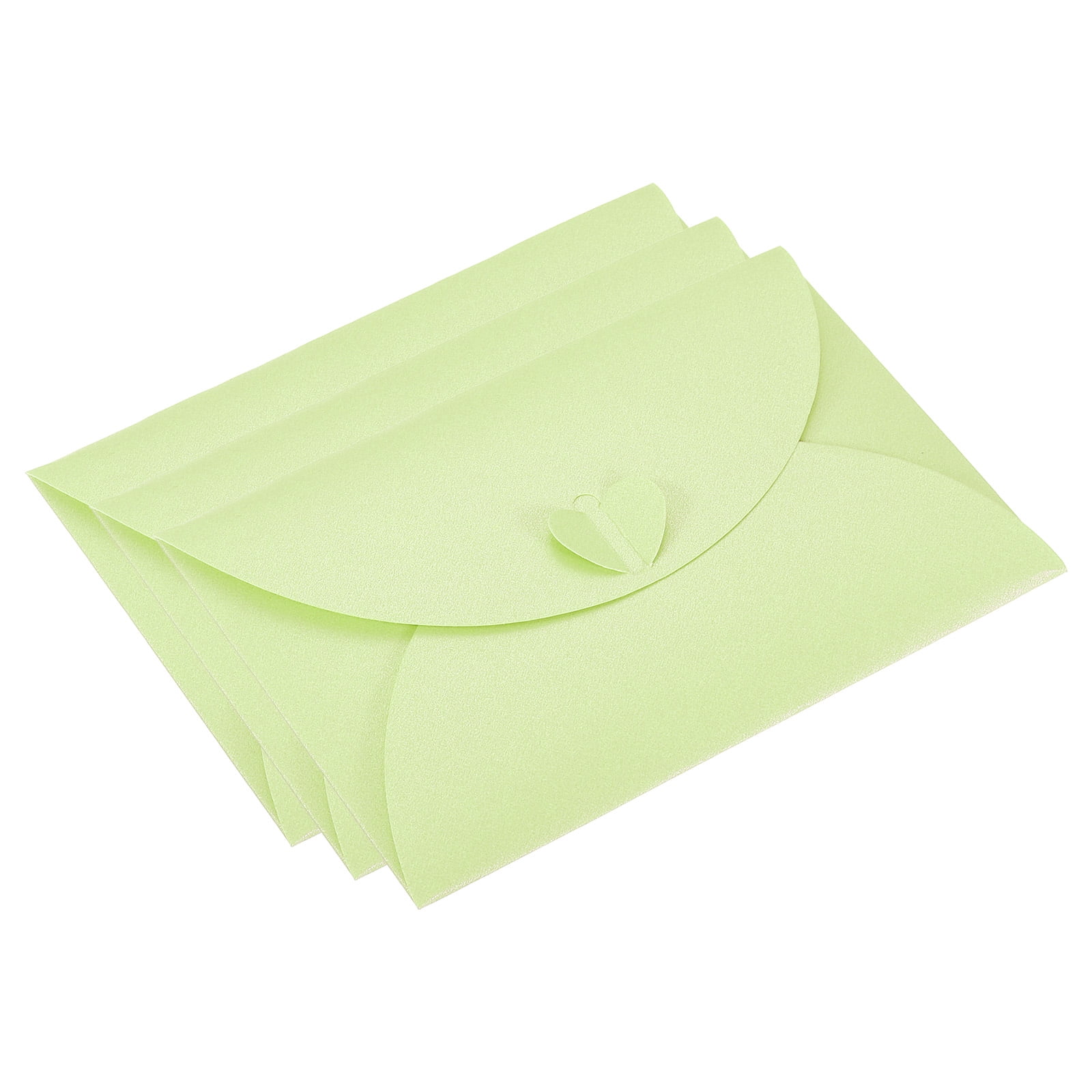 Uxcell Envelopes, 50 Pack Heart Shaped Clasp Photo Holders Mini ...