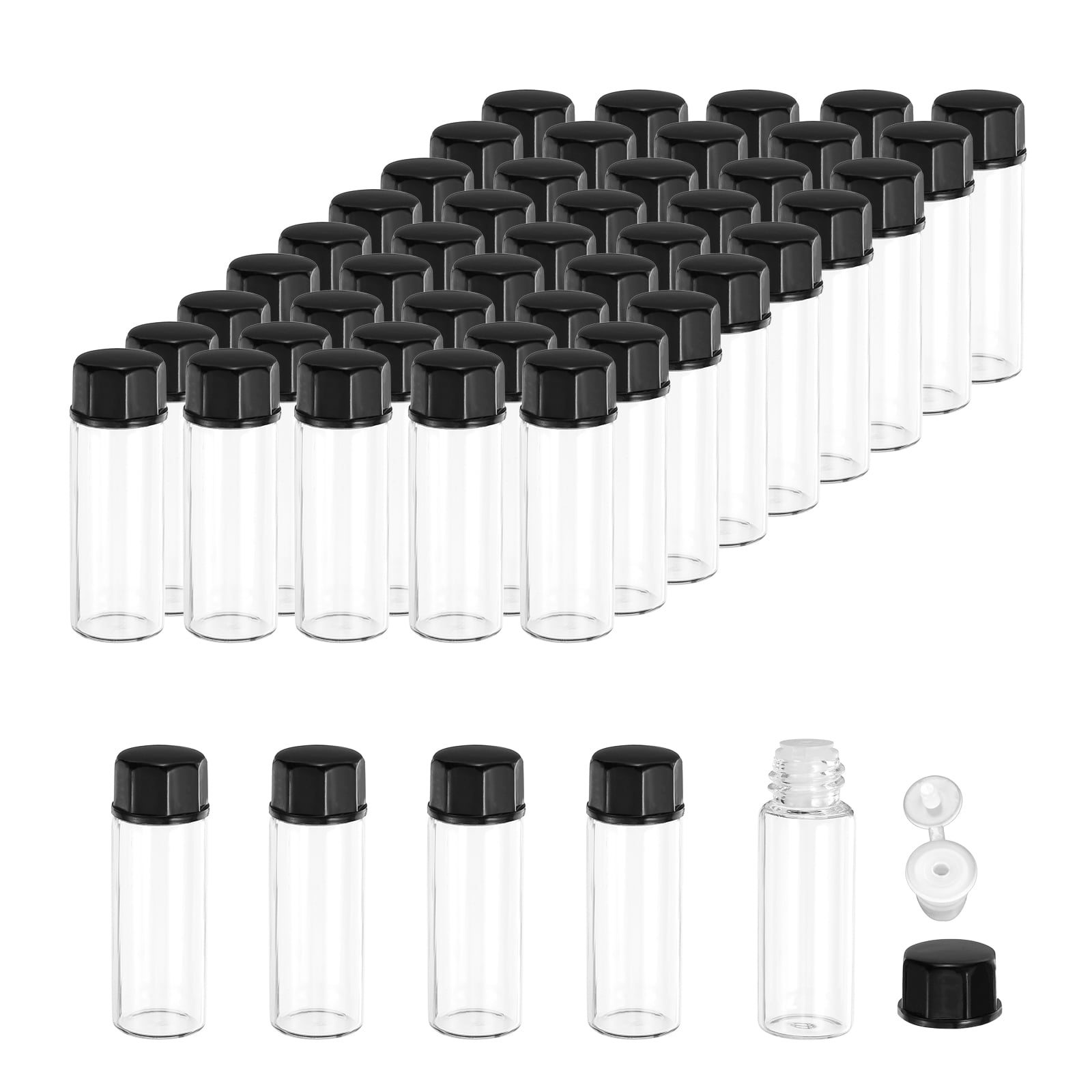 REGALWOVEN Essential Oil Bottles Glass Bottles With Orifice Reducer Sample Vial Screw Cap Storage Ml 3 00 - View #12