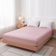 thumbnail image 1 of REGALWOVEN Fitted Microfiber Bed Sheets for All-Season Comfort and Breathability Light Pink 1 PC 39.0x74.8 inch, 1 of 5
