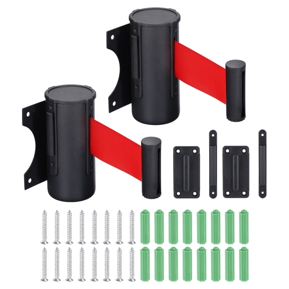 REGALWOVEN Fixed Wall Mount Retractable Belt Barrier for Crowd Control in Stores 2