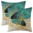 thumbnail image 1 of REGALWOVEN Ginkgo Leaf Pattern Throw Pillow Covers Set of 2 Boho Style Decorative Couch Bed for Living Room Flower-2 18" x 18", 1 of 6