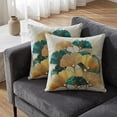 thumbnail image 1 of REGALWOVEN Ginkgo Leaf Pattern Throw Pillow Covers Set of 2 Boho Style Decorative Couch Bed for Living Room Flower-3 18" x 18", 1 of 7