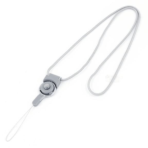REGALWOVEN Gray Detachable Neck Strap Lanyard String for Cell Phone ID Card Holder Mp3